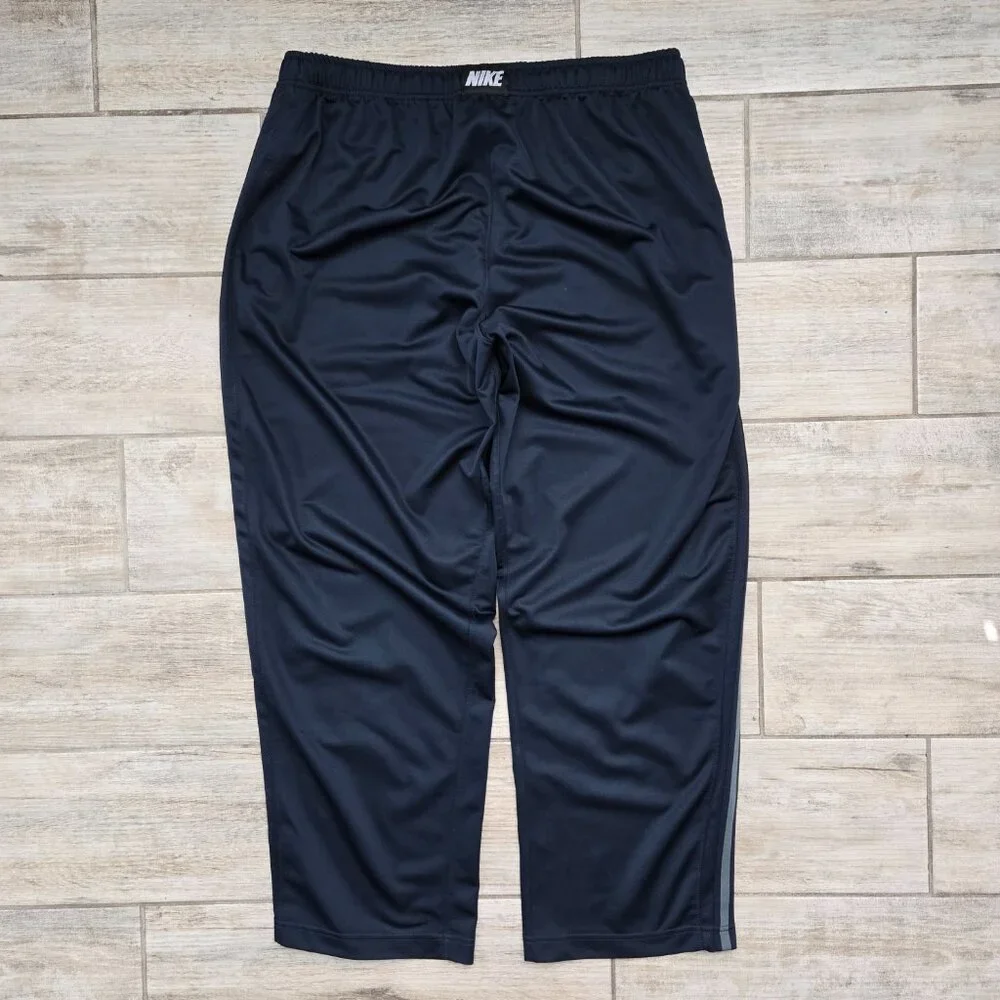 Nike Training Track Pants Men Blue Mesh Side Stripe‎ Workout Active Straight 2XL